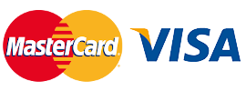 Akzeptierte Zahlungsart: Visa und Mastercard